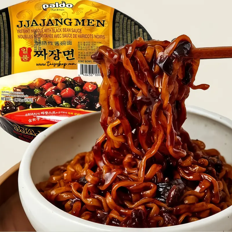 FIDEOS INTANTANEOS EN CUP RAMEN JJAJANGMEN SALSA NEGRA 190GR PALDO KOREA