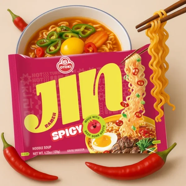 FIDEO INSTANTANEO JIN RAMEN SPICY OTOKI 120G KOREA