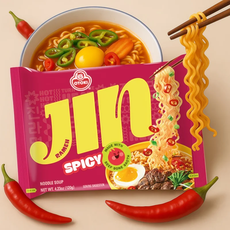 FIDEO INSTANTANEO JIN RAMEN SPICY OTOKI 120G KOREA
