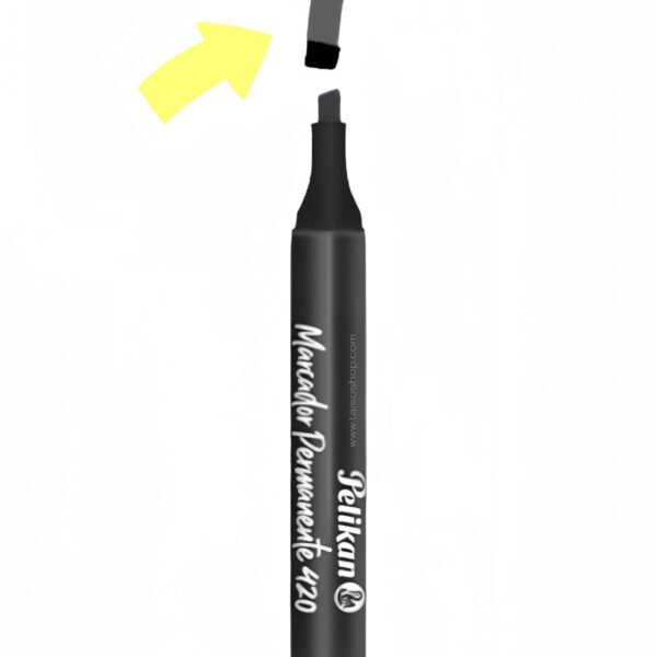 MARCADOR PERMANENTE NEGRO 420 PELIKAN EL
