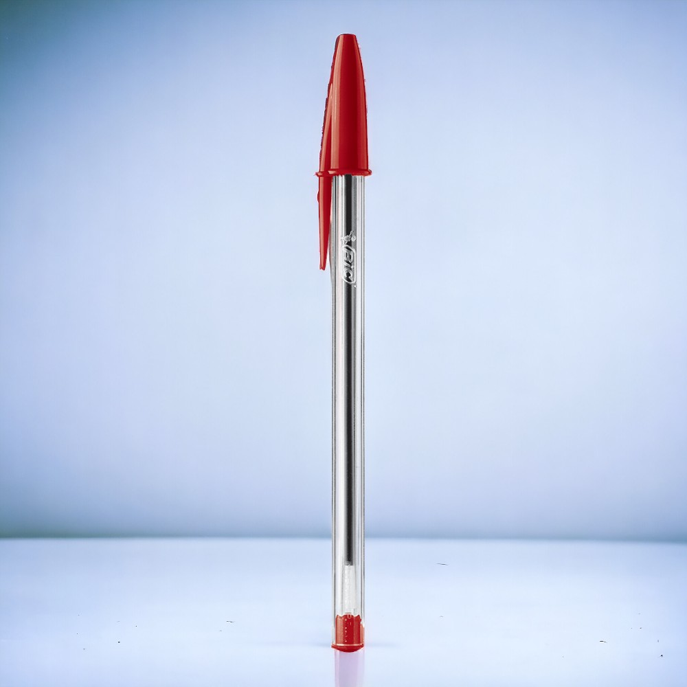 BOLIGRAFO O ESFERO BIC PM (1.0MM) (CRISTAL) (DURA) *UND ROJO
