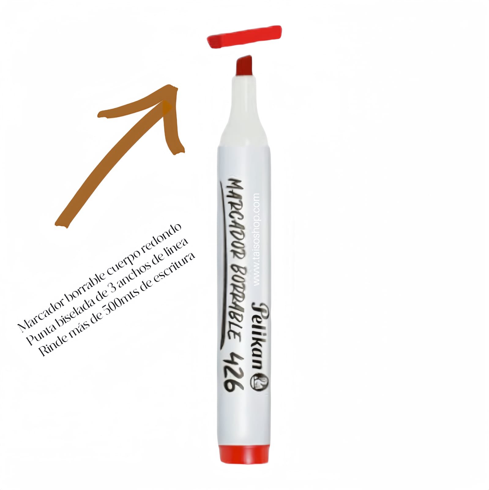MARCADOR BORRABLE ROJO 426 PELIKAN EL OFF