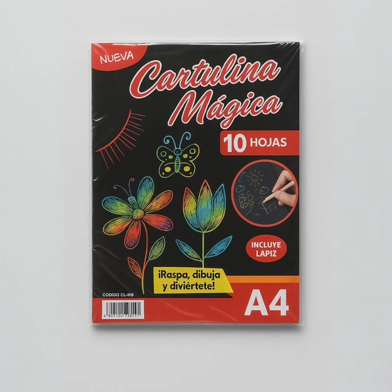 CARTULINA A4 MAGICA F*10UND LNC EL AZ