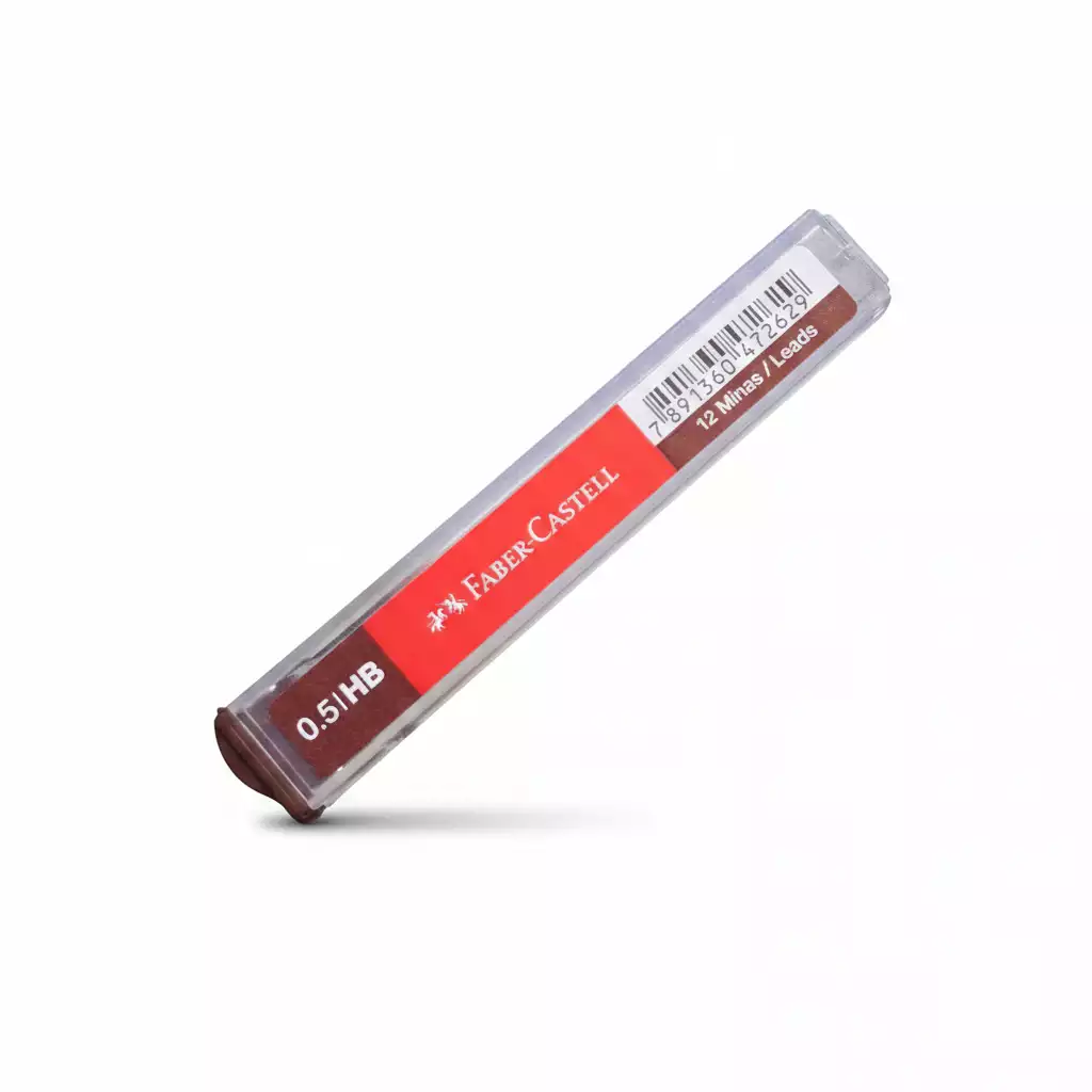 MINAS DE GRAFITO 0.5MM HB *12PCS SUPER RESISTENTES FABER CASTELL