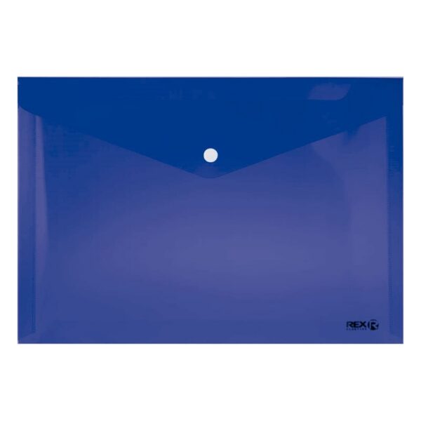 CARPETA SOBRE A4 CON BROCHE AZUL REX