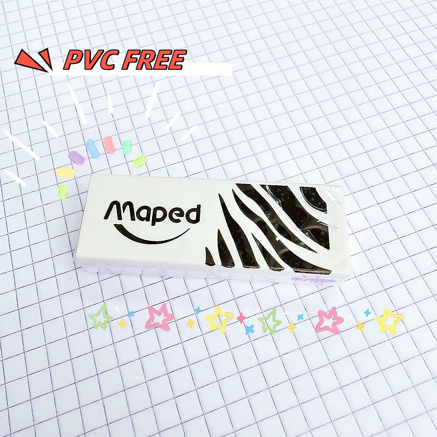 BORRADOR ESCOLAR BLANCO GRANDEPVC FREE MAPED PREMIUM