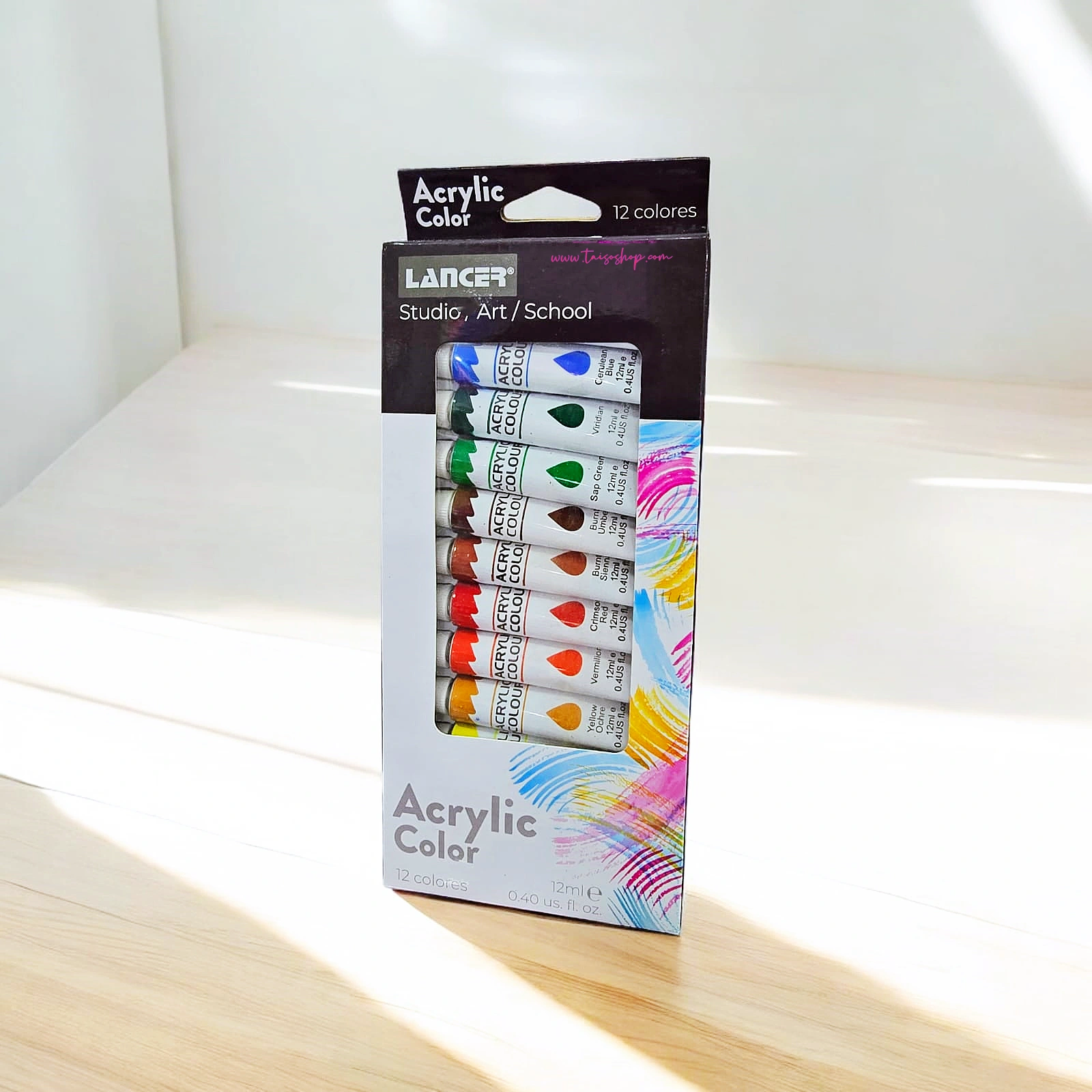 PINTURA ACRILICA 12ML *12COLORES LNC EL