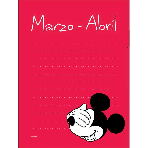PLANEADOR PERMANENTE PREMIUM MICKEY MOUSE A5 165*225MM - Imagen 5