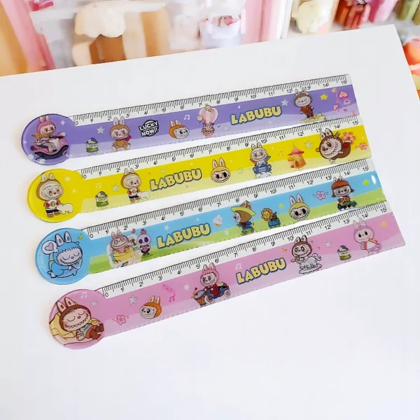 REGLA PLASTICA 15CM LABUBU