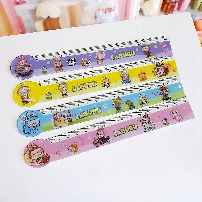 REGLA PLASTICA 15CM LABUBU