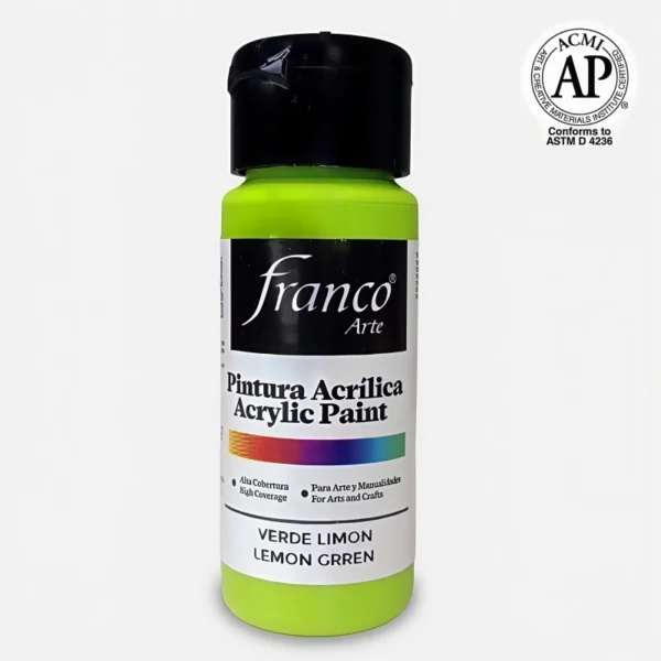 PINTURA ACRILICA FRANCO 60ML VERDE LIMON