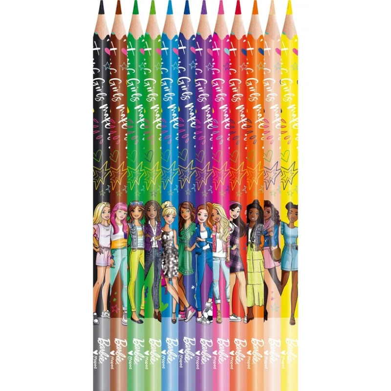 LAPICES DE COLORES BARBIE MAPED - Imagen 2