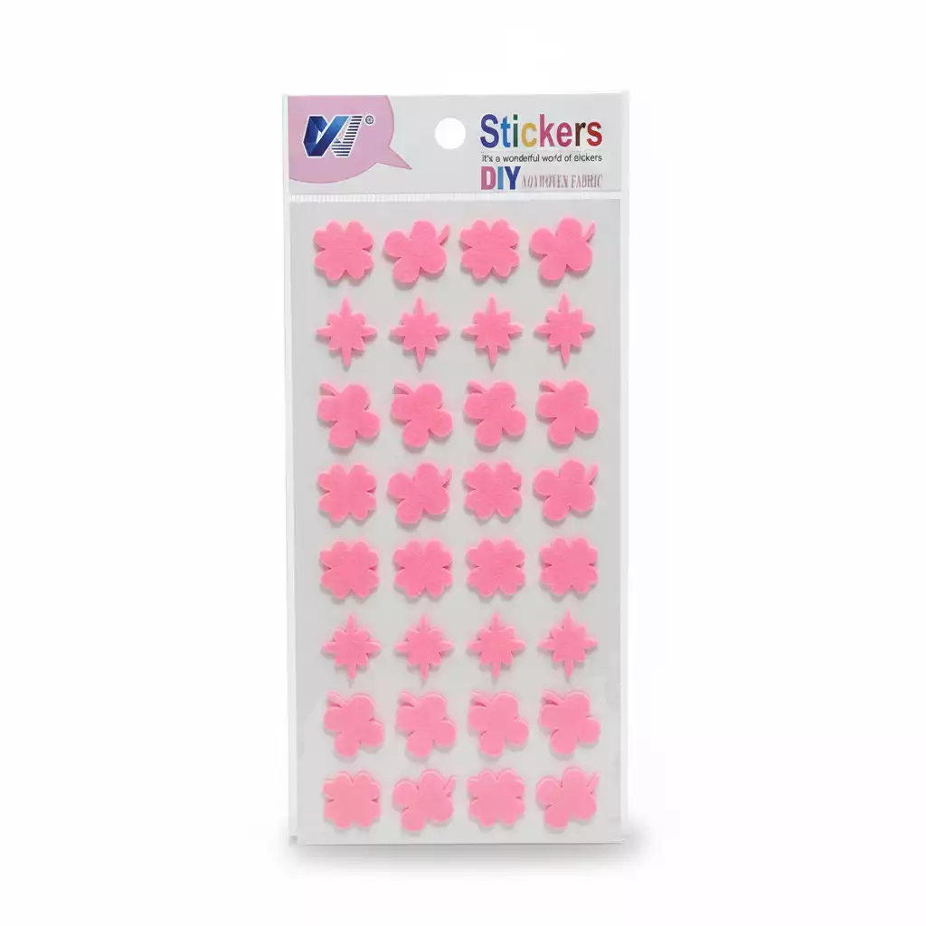 STICKERS AUTOADHESIVOS CON RELIEVE ROSA