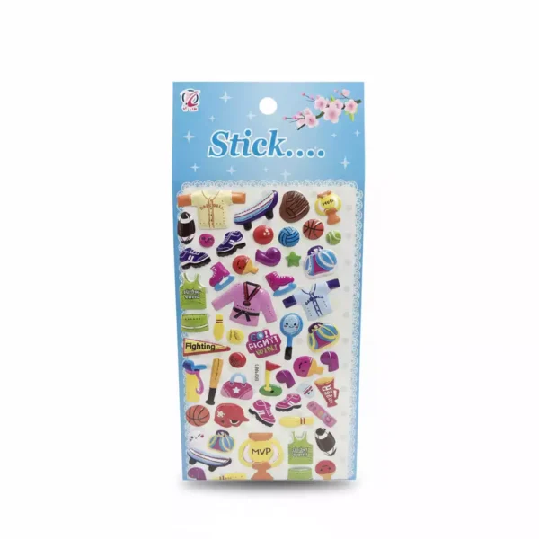 STICKERS AUTOADHESIVOS CON RELIEVE SPORTS LRA-005