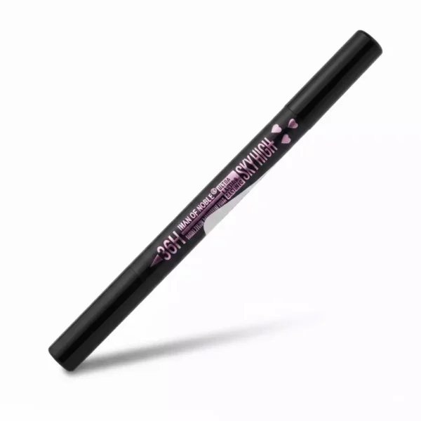 DELINEADOR DE OJOS NEGRO 2 EN 1 P/PINCEL FIGURA CORAZON