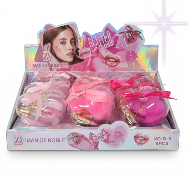 MINI GLOSS 3PCS LLAVERO POMPOM GIFT SET