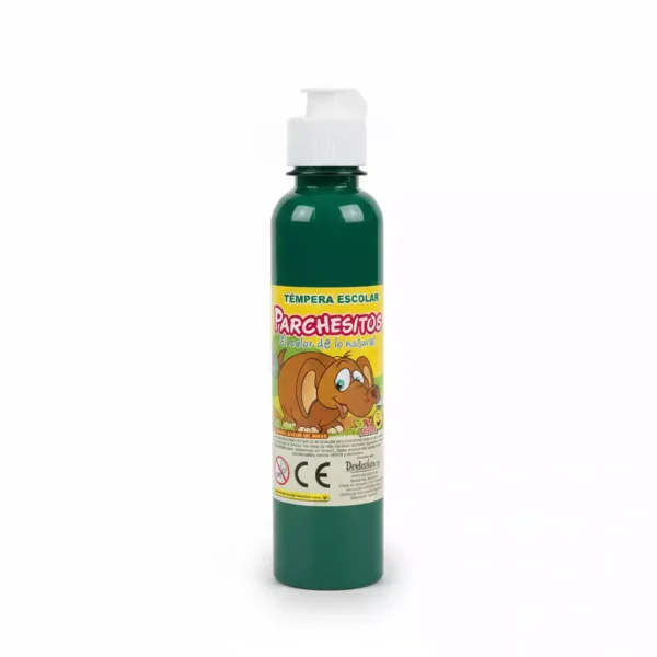 TEMPERA ESCOLAR VERDE 250CC PARCHESITOS