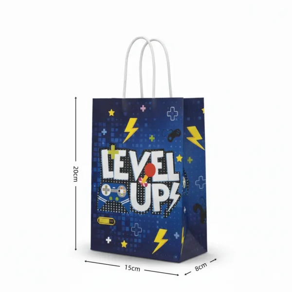 FUNDA DE REGALO 20*15*8CM LEVEL UP