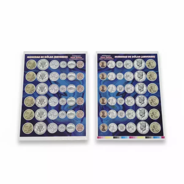 MONEDAS DE DOLAR DE CARTON TROQUELADAS MA