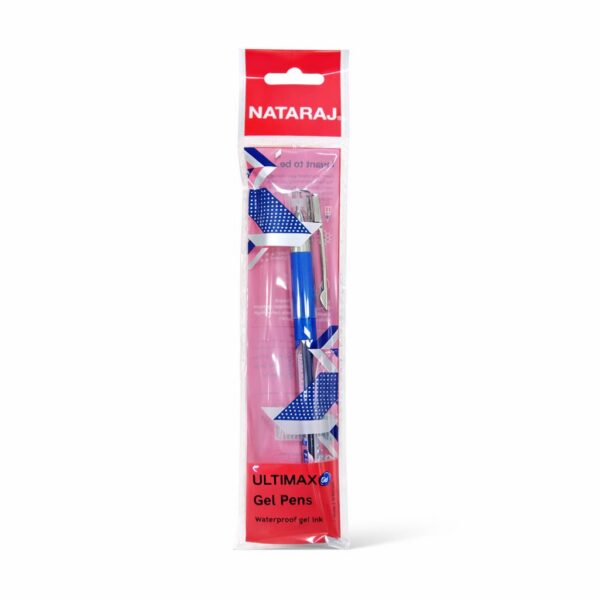 BOLIGRAFO DE GEL TINTA AZUL PUNTA FINA 0.6MM ULTIMAX NATARAJ