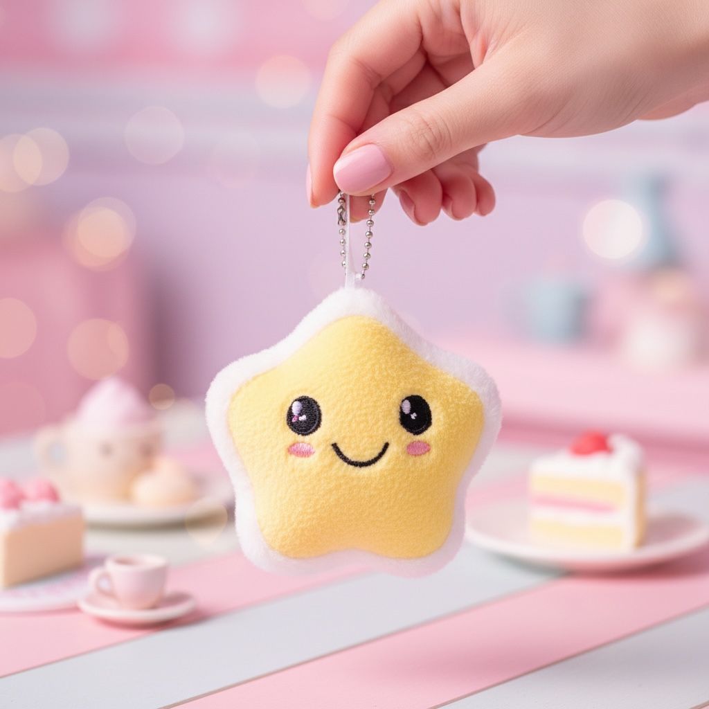 LLAVERO PELUCHE QUESADILLA DULCE KAWAII 8CM COLECCION COMIDA ECUATORIANA