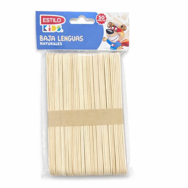 PALO DE HELADO DELGADA COLOR NATURAL *50PCS CREATIV