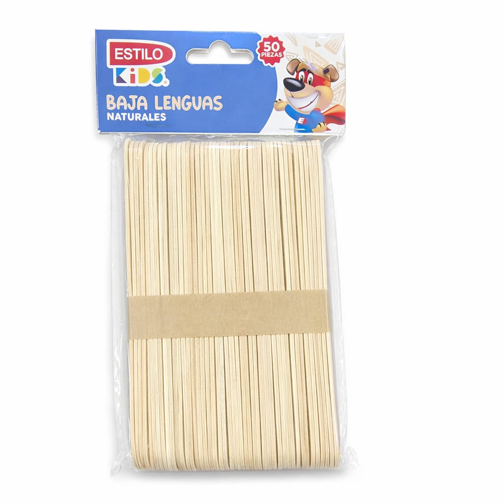 PALO DE HELADO DELGADA COLOR NATURAL *50PCS CREATIV