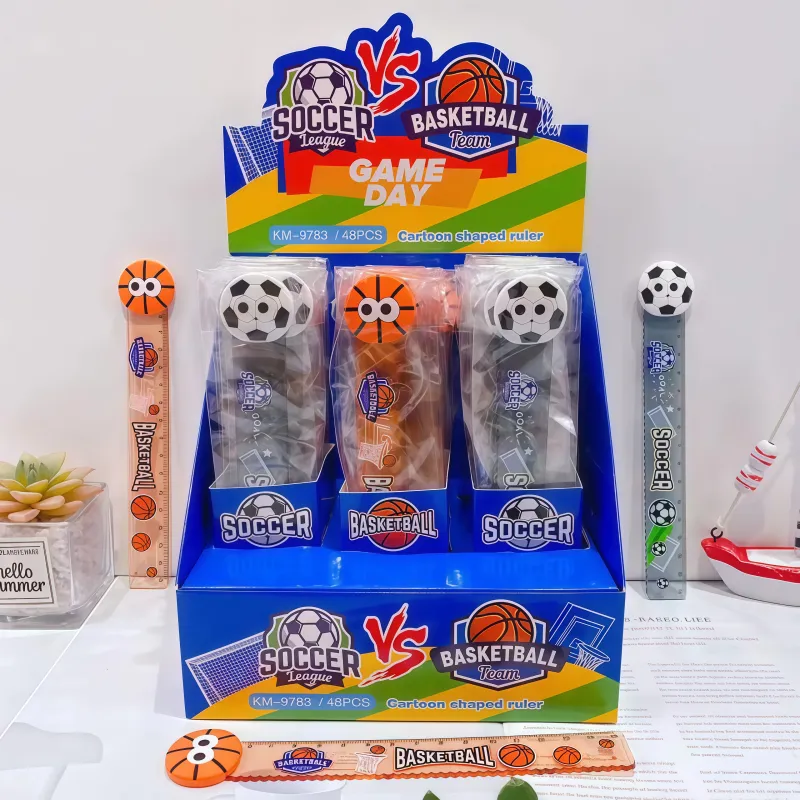 REGLA 15CM COLECCION SOCCER VS BASKETBALL