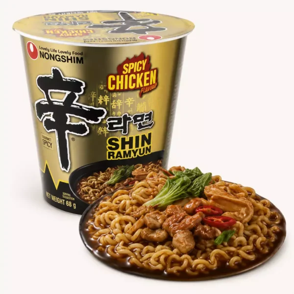 FIDEO INSTANTANEO RAMEN NONGSHIM SHIN RAMYUN SPICY CHICKEN CUP 68GR