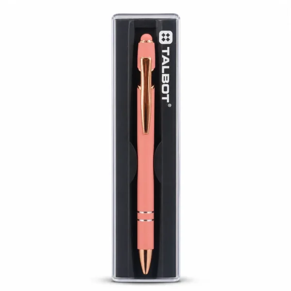 boligrafo aluminio ejecutivo rosado talbot estuche