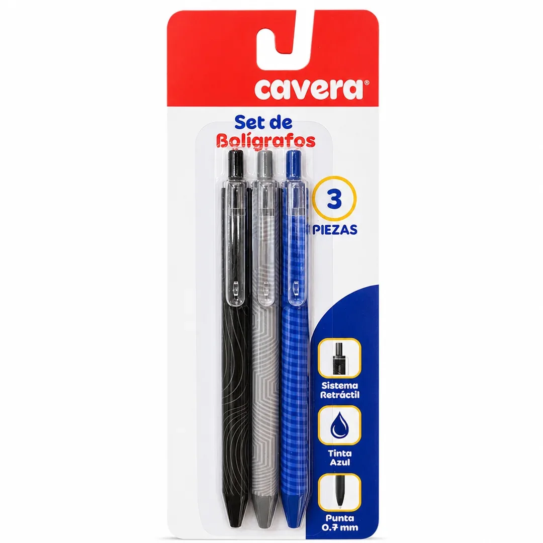 boligrafo cavera primavera boy tinta azul 07mm