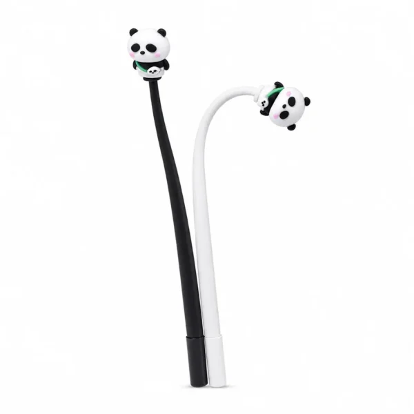 boligrafo gel azul funny panda cuerpo flexible