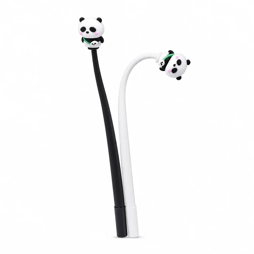 boligrafo gel azul funny panda cuerpo flexible