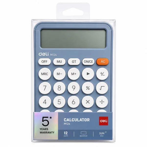 calculadora pastel deli azul 12 digitos escritorio