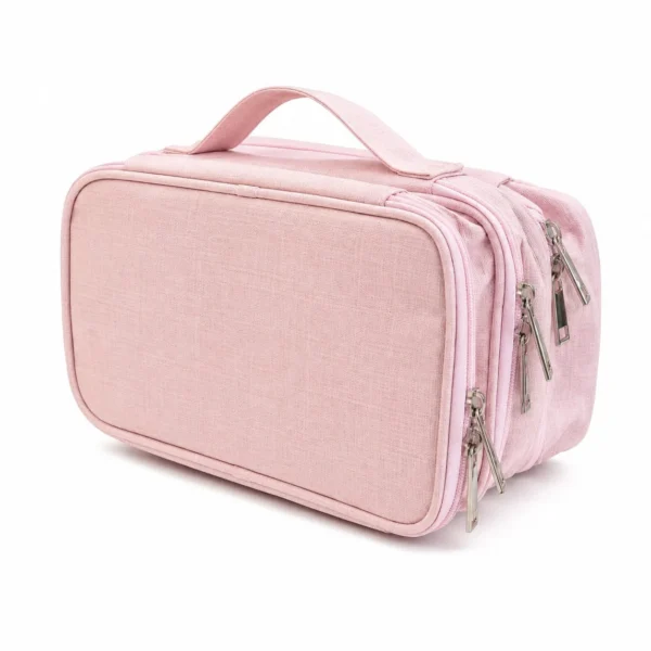 cartuchera organizadora 3 servicios mega jumbo tmaletin japan style rosa claro taiso shop