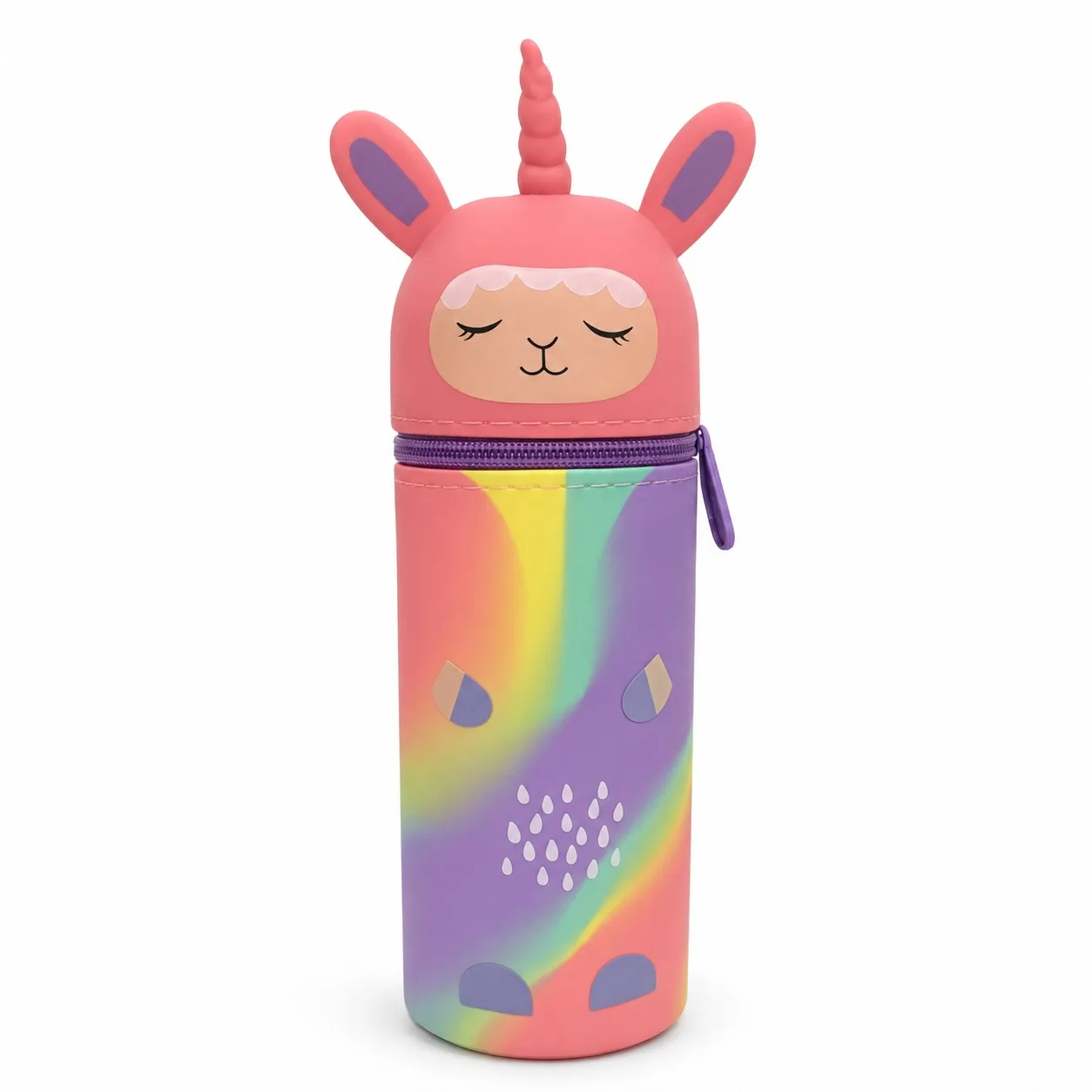 cartuchera retractil pastel soft unicornio keyroad