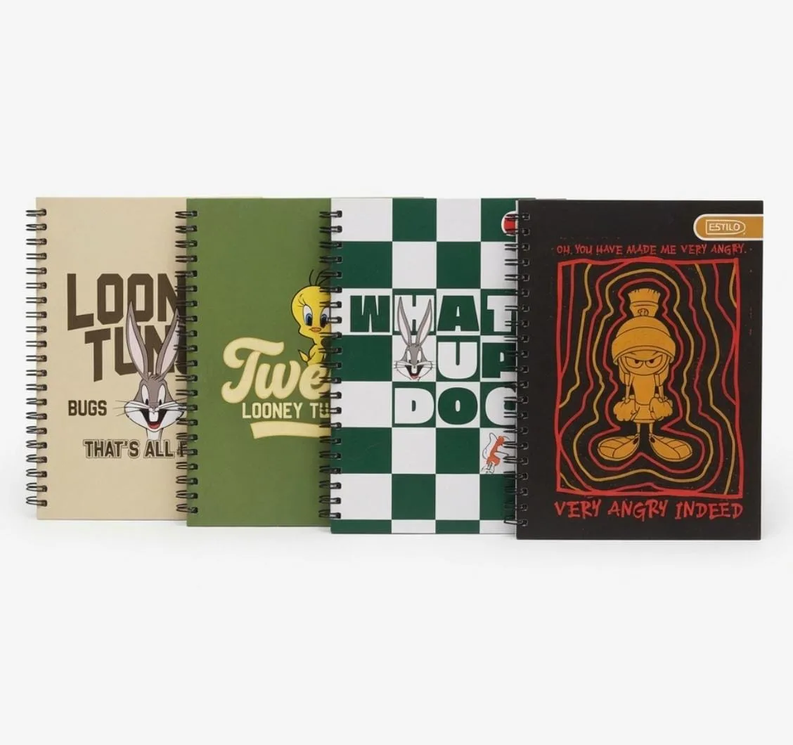 cuaderno pasta dura looney tunes taiso shop