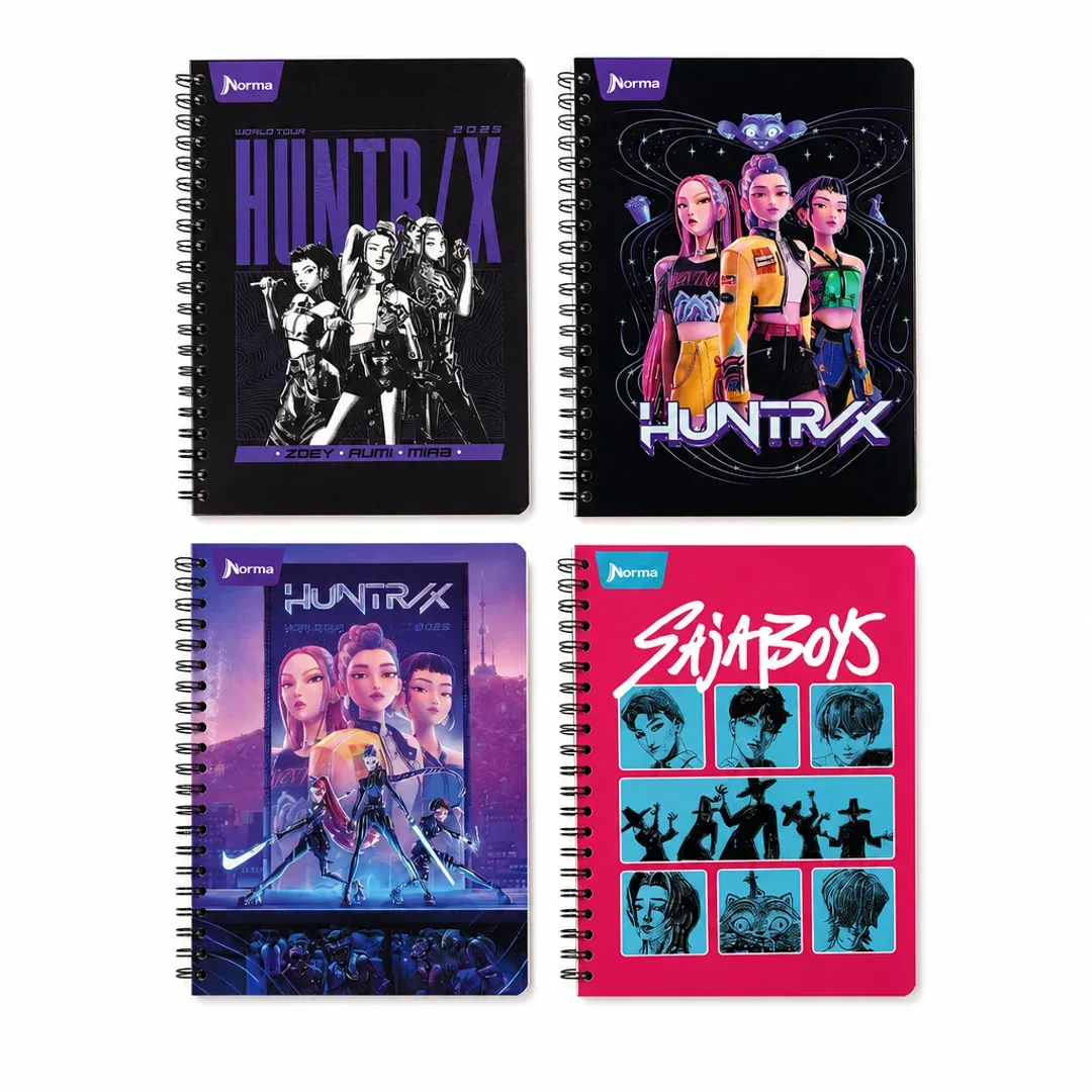 cuaderno universitario cuadros las guerreras kpop norma