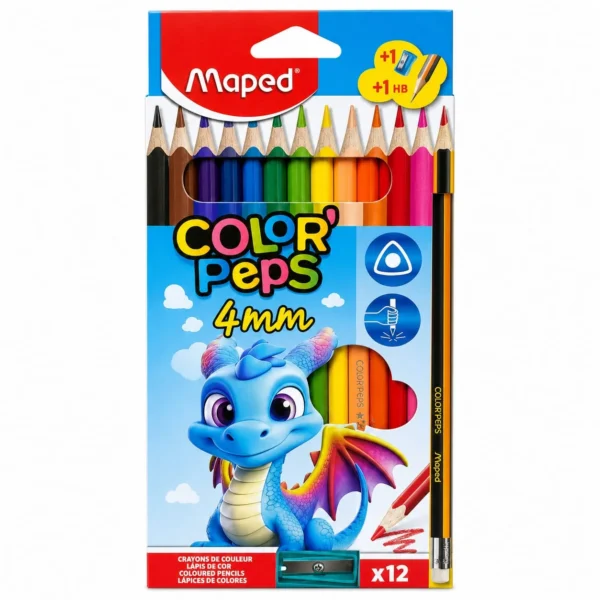 lapices colores triangulares maped color peps 12 piezas