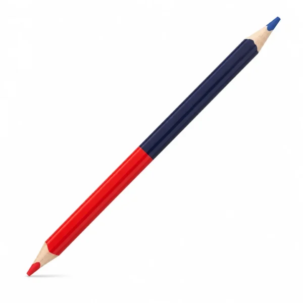 lapiz bicolor jumbo triangular offiss rojo azul