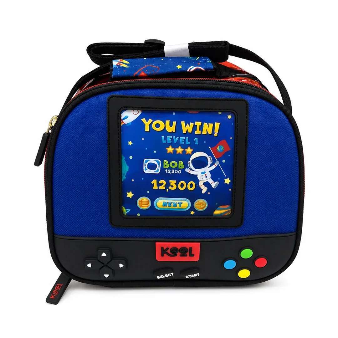 lonchera termica kool space game azul taiso