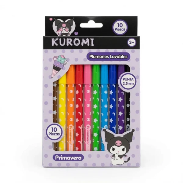 marcador 10pcs kuromi primavera plumones lavables