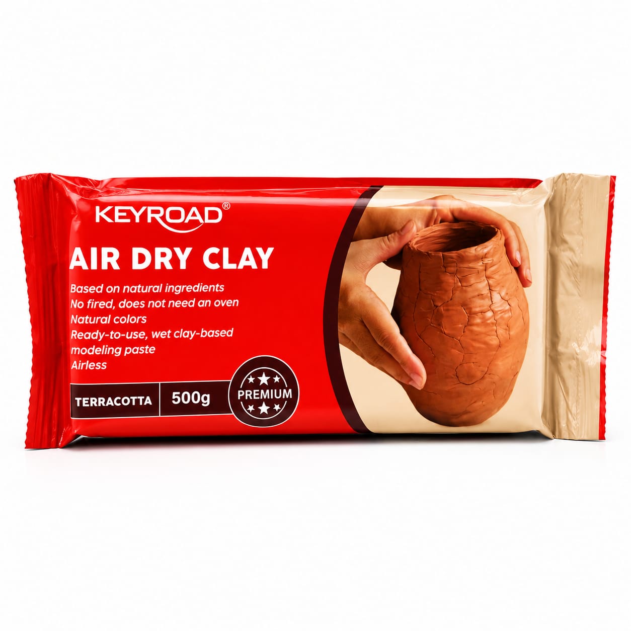 masa de moldear terracota air dry clay 500g