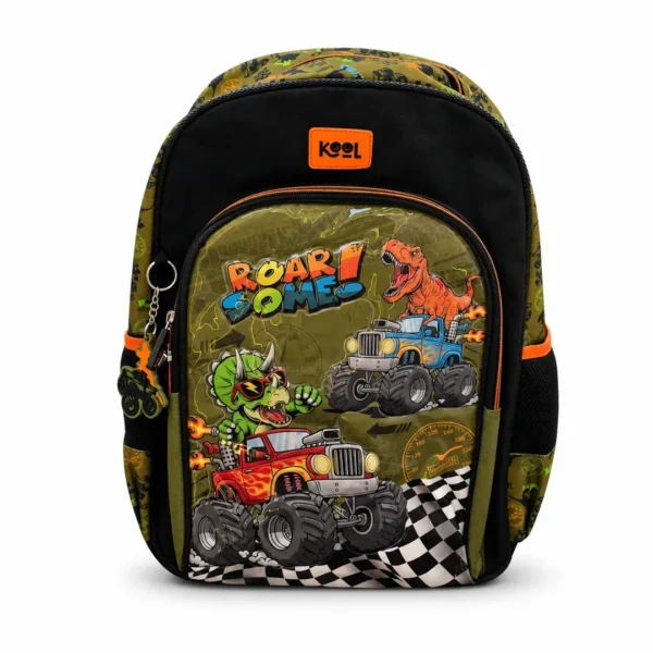 MOCHILA KOOL DINO TRUCK  NIÑO CAPACIDAD 7KG /21LB IMPER 42*37 CM 2 SERVICIOS