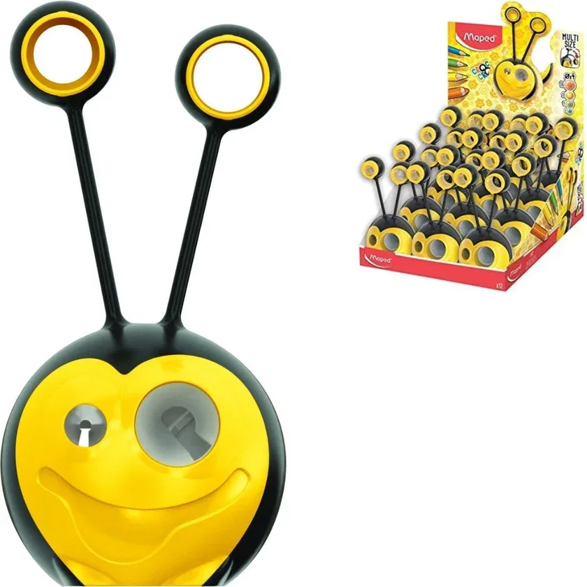 SACAPUNTAS UNIVERSAL MULTI SIZE ADAPTERS CROC CROC ABEJA MAPED PREMIUM - Imagen 2