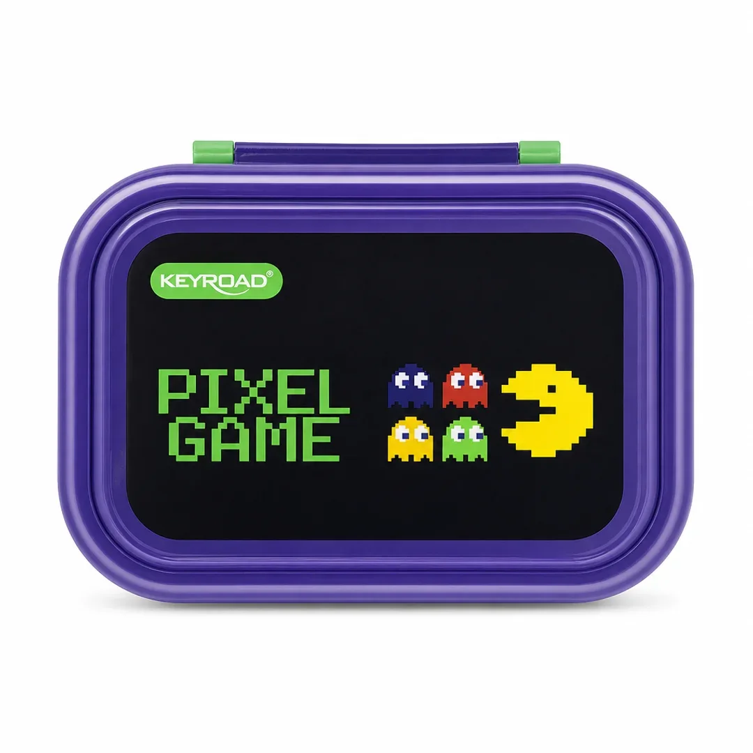 tupper lonchera escolar pixel game azul keyroad