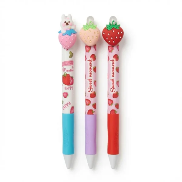 boligrafo borrable tinta azul strawberry edition lancer