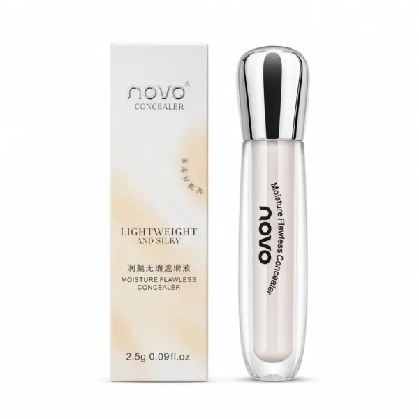 corrector liquido coreano novo moisture flawless concealer