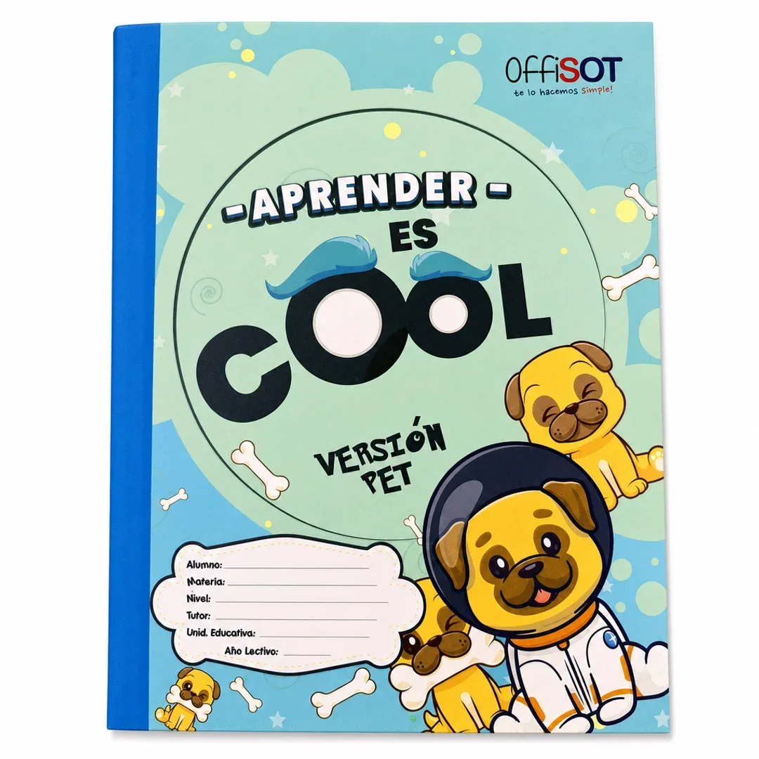 CUADERNO A4 COSIDO ESPECIAL MIXTO 4 LINEAS #2 CUADRO #7 100 HOJAS OFFISOT - Imagen 2
