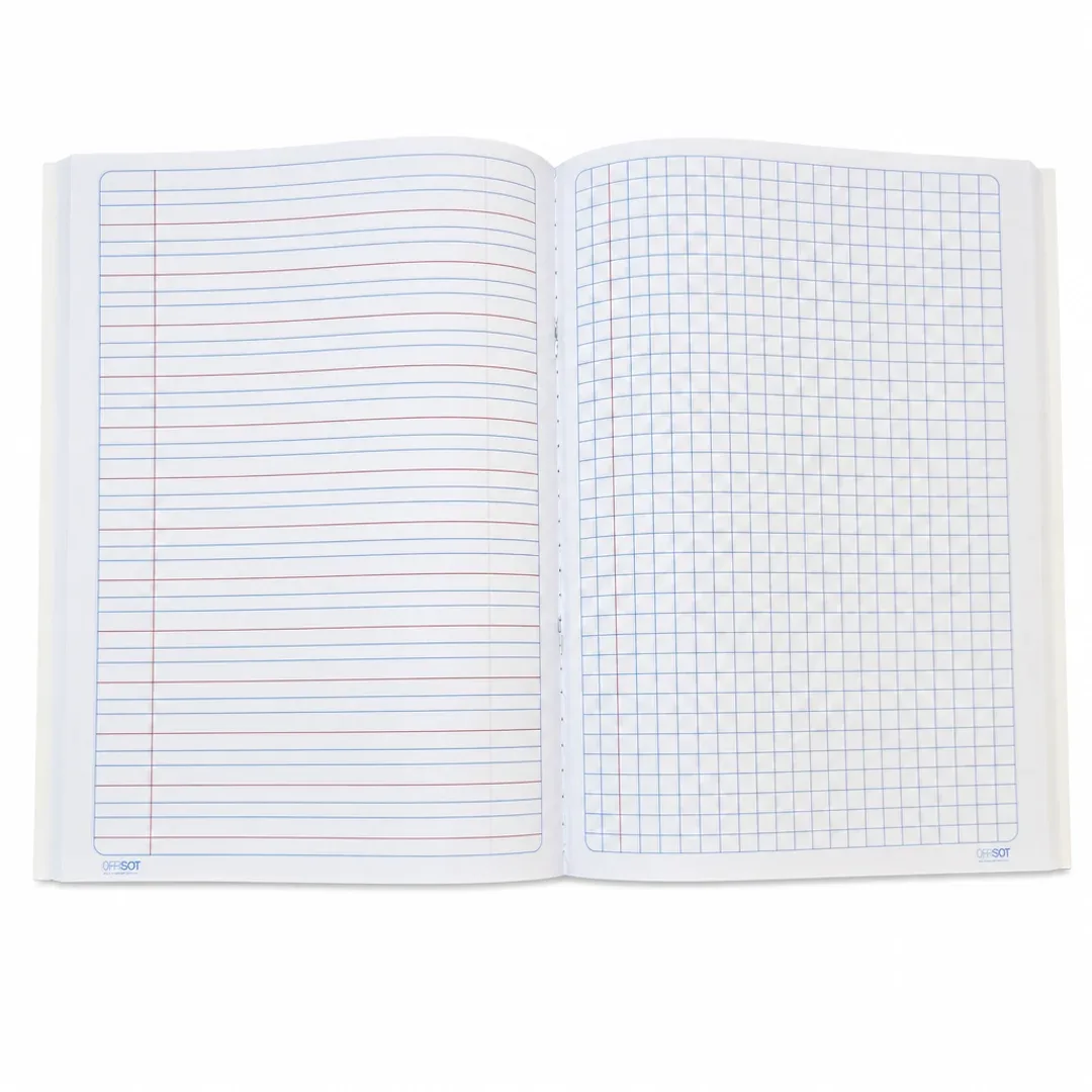 cuaderno a4 cosido mixto offisot 100 hojas